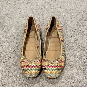 Joie Multicolor Woven Ballet Flats 8.5
